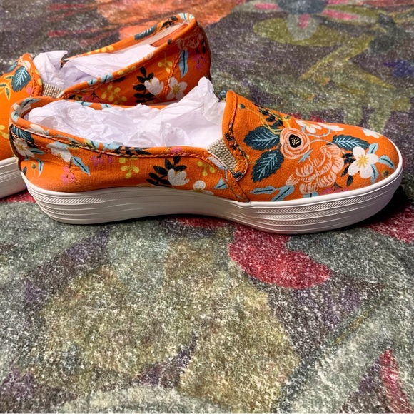 💛 Orange Floral Rifle Paper Co. Keds - Picture 5 of 11
